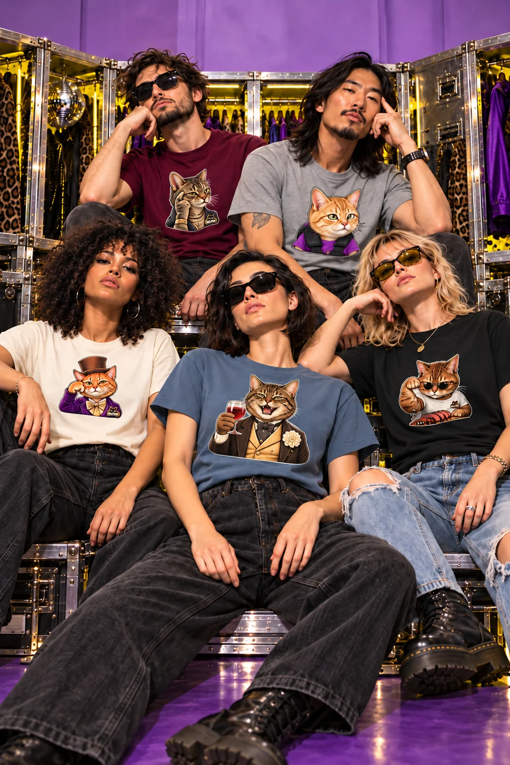 SarCats group portrait