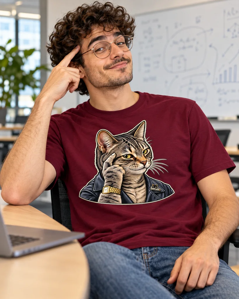 Generated model wearing the T-shirt