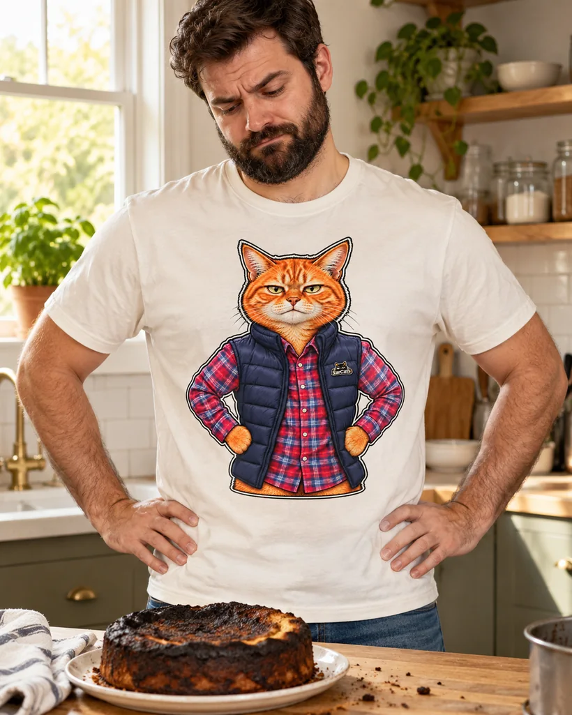 Generated model wearing the T-shirt